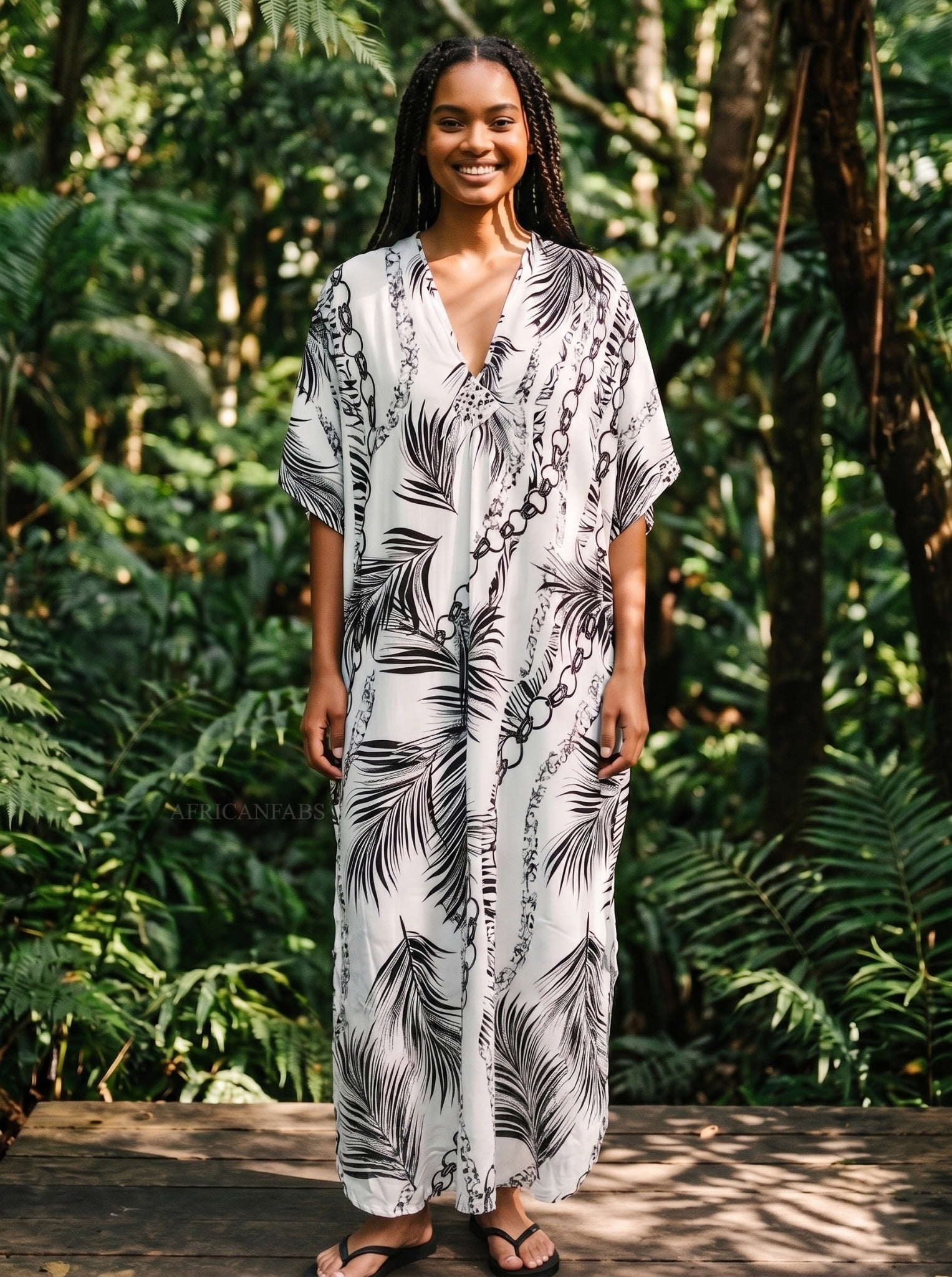 black and white boho dress Meera Boho Tiered Maxi Dress in Black and White