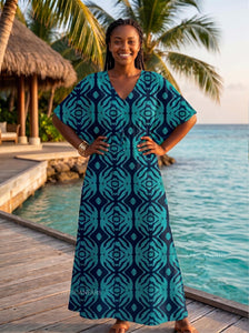 turquoise boho dress The Diamond Dress