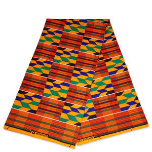 African kente print fabric / Ghana wax cloth KT-3088 - 100% Cotton