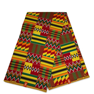African Ghana / Kente print fabric KT-3095