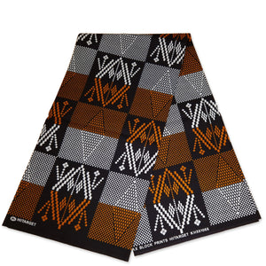African kente print fabric / Ghana wax cloth KT-3107 - 100% Cotton