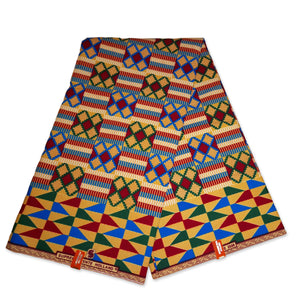 African Ghana / Kente print fabric KT-3112
