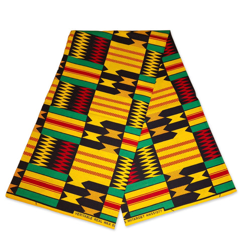 African kente print fabric / Ghana wax cloth KT-3113 - 100% Cotton