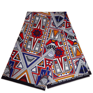 African kente print fabric / Ghana wax cloth KT-3115 - 100% Cotton