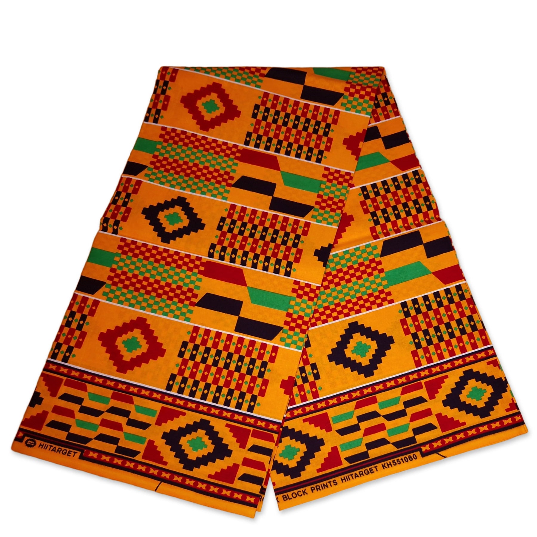 African kente print fabric / Ghana wax cloth KT-3117 - 100% Cotton