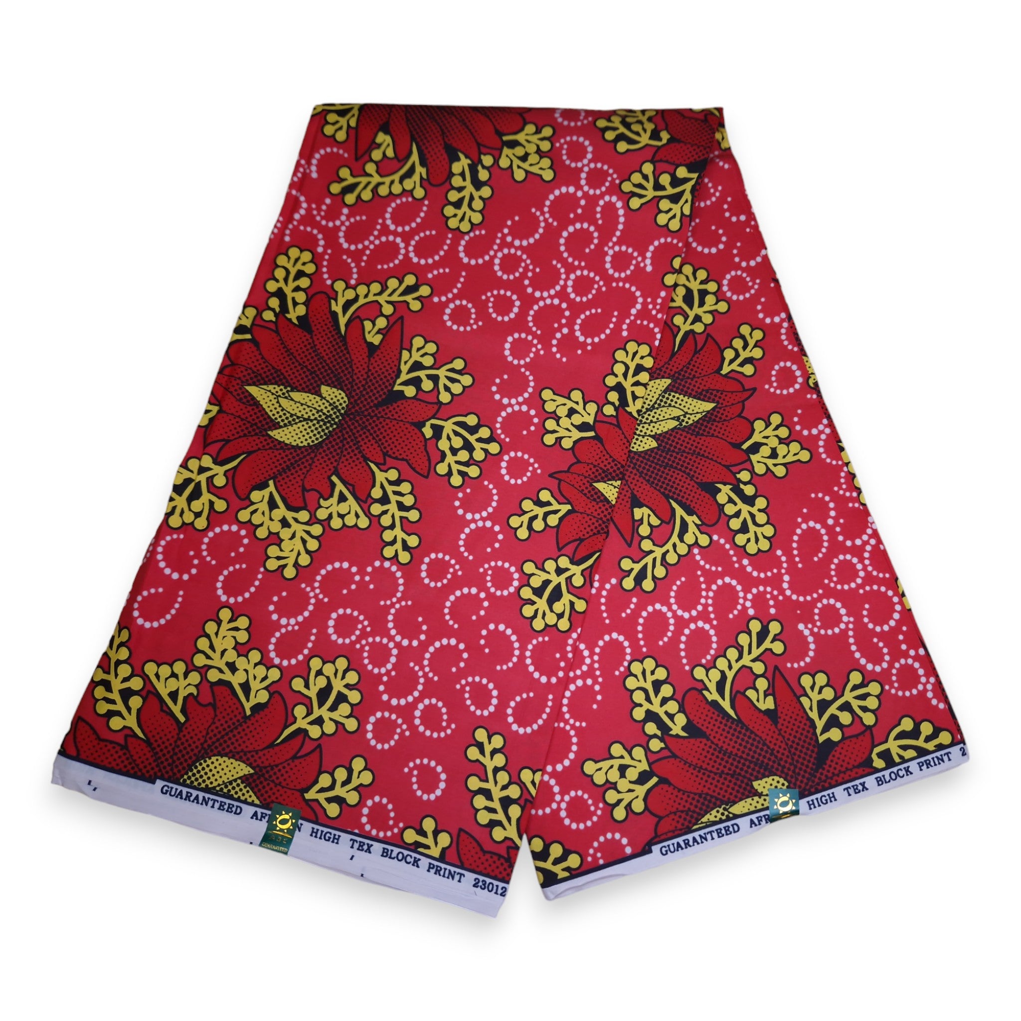 African print fabric - Flowers - Polycotton