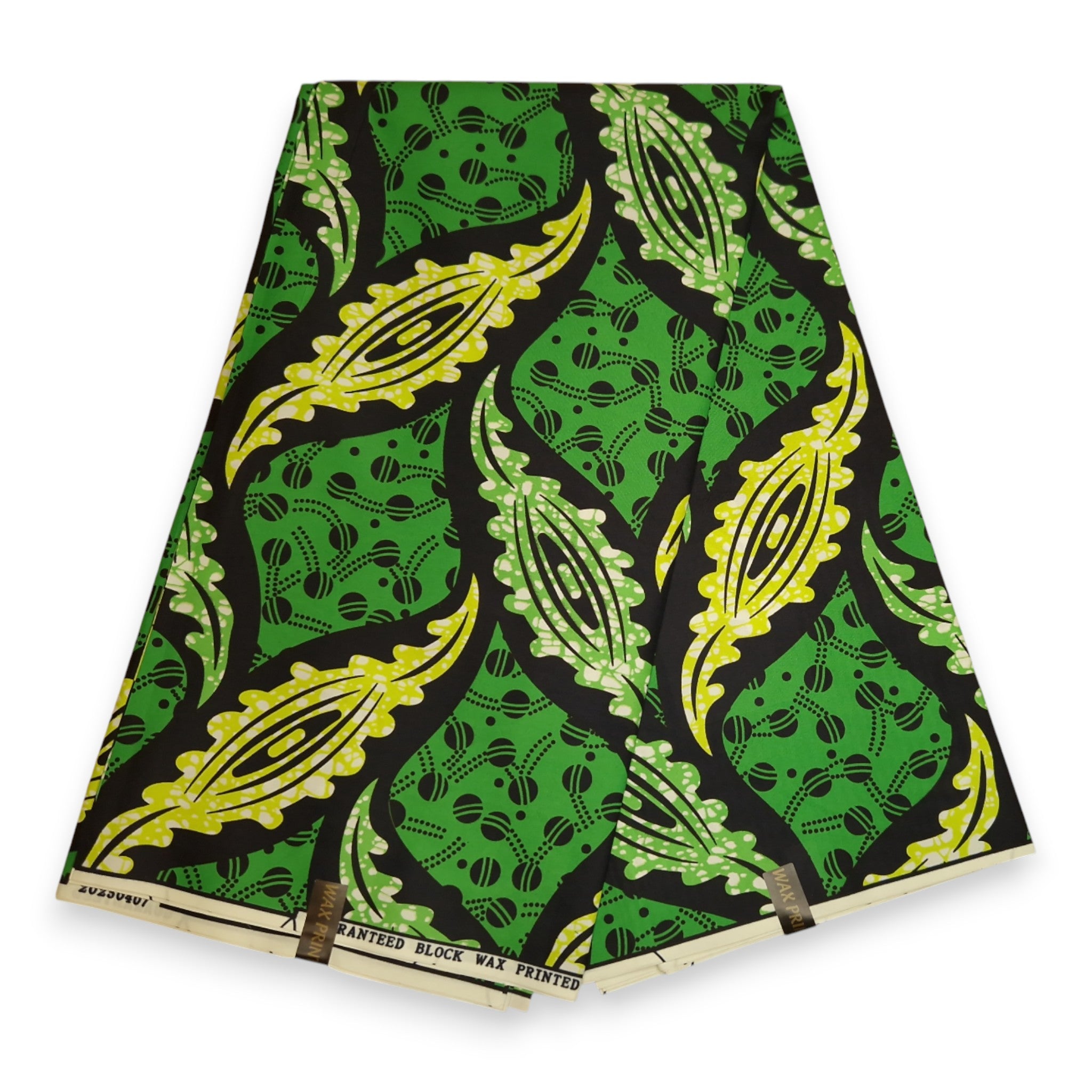 African print fabric - Green PO-5065 - Polycotton