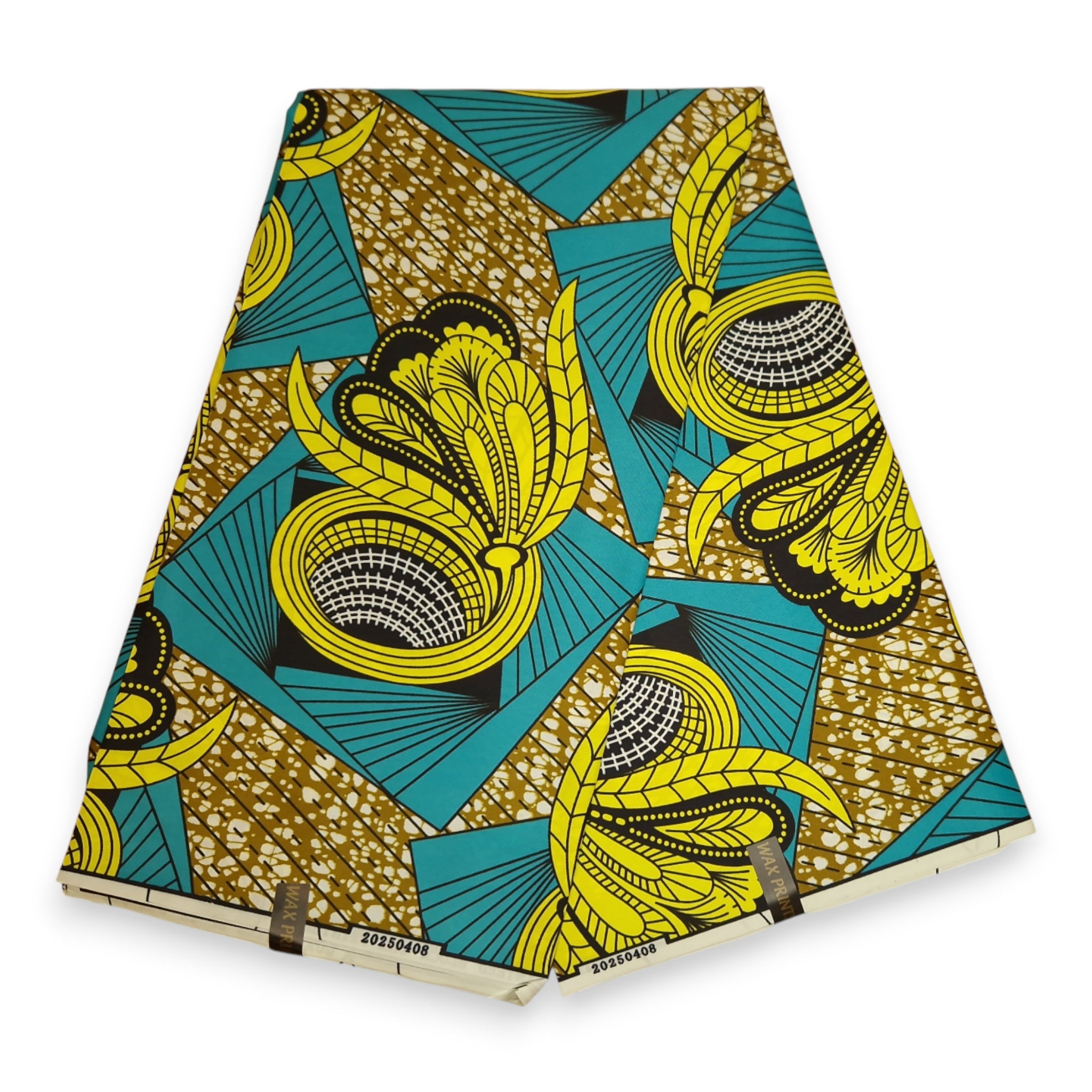 African print fabric - Yellow PO-5068 - Polycotton