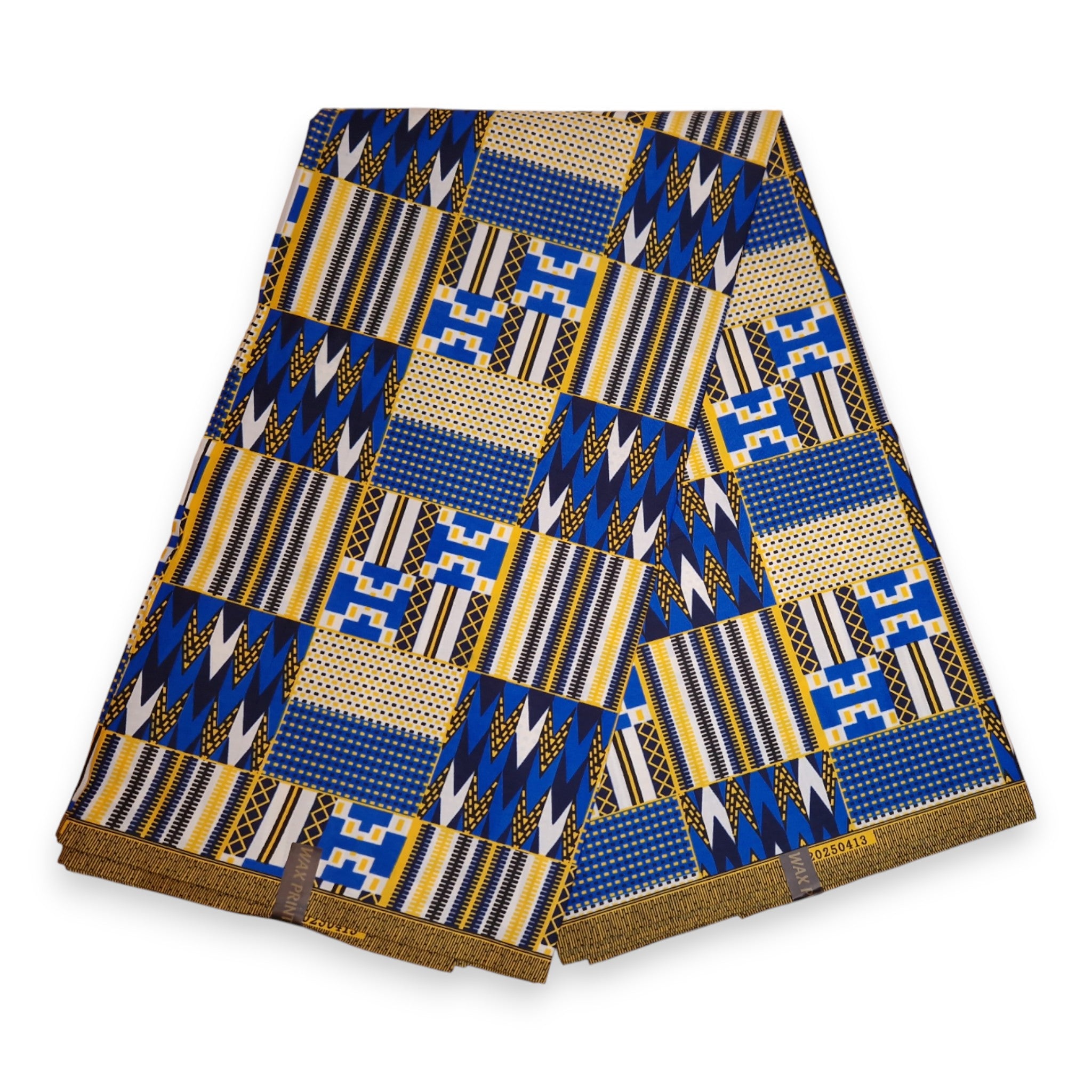 African print fabric - Blue Kente PO-5069 - Polycotton