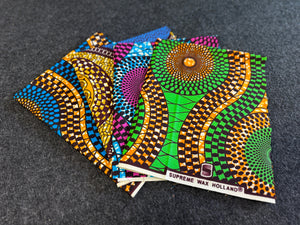 4 Fat quarters - Mix Quilting fabrics / Patchwork fabrics - African print fabric