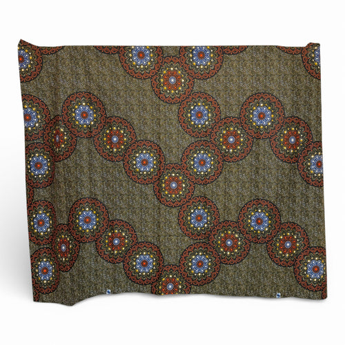 Sarong / pareo - Cotton Beachwear wrap skirt / baby carrier wrap - Orange Dotted Print