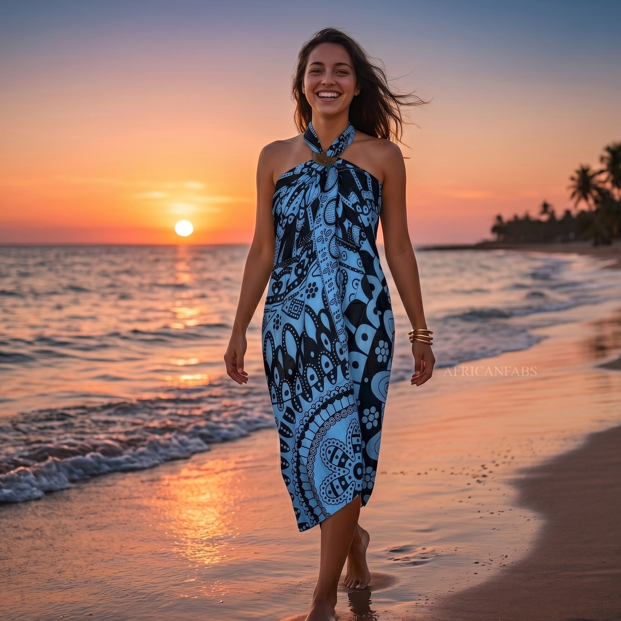 Sarong / pareo - Beachwear wrap skirt