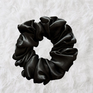 Deluxe Scrunchie Satin - Hair Accessories - Black