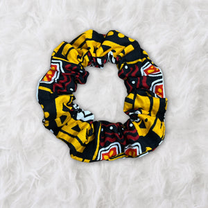 African print Scrunchie - Hair Accessories - Yellow