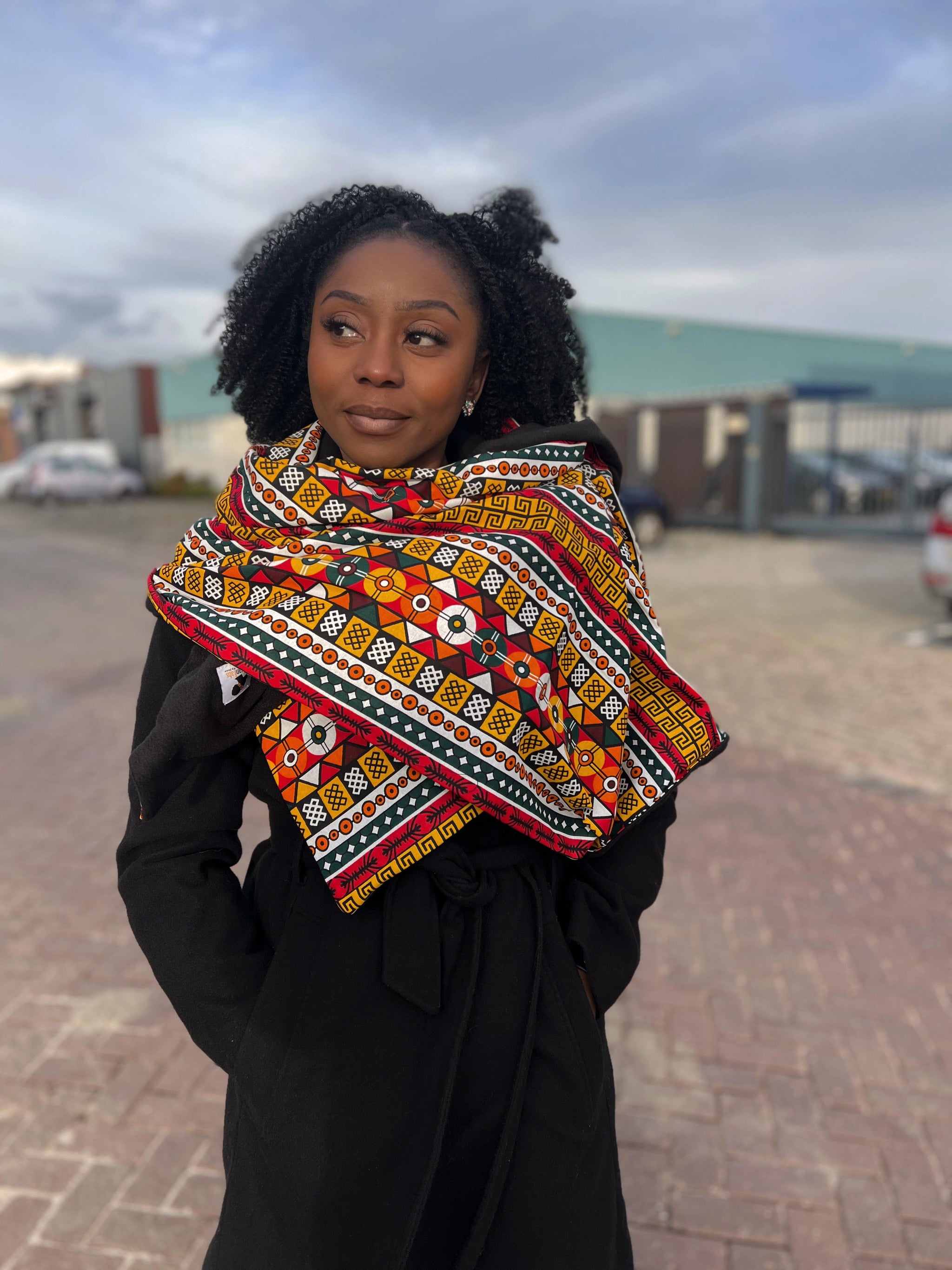 小物 \"Multi Coloured Scarf / BLACK\" Mariah Multi Scarf, Black - New Arrivals - The Blue Door