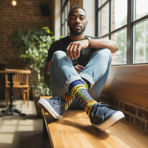 African socks / Afro socks / Set of 3 pairs EVA