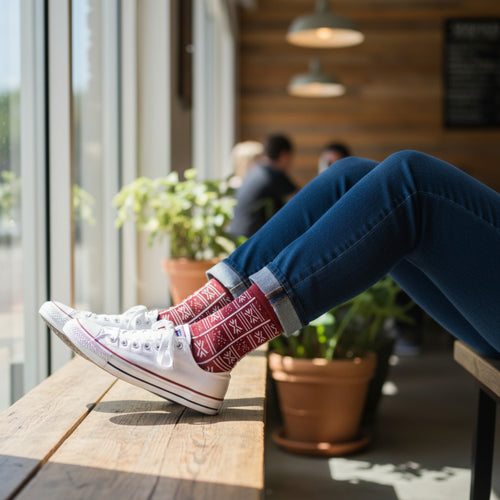 African socks / Afro socks / Set of 3 pairs EVA