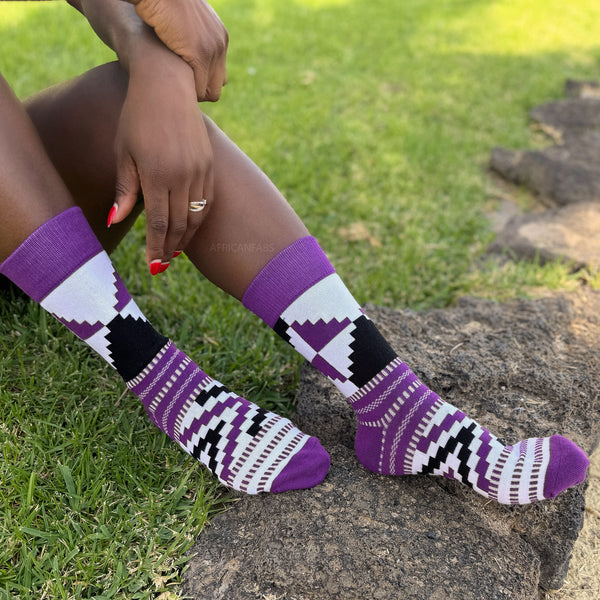 Mix of 20 different pairs - African socks / Afro socks / Kente stocks - All 20 styles