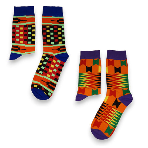 African socks / Afro socks / Set of 2 pairs - SALE