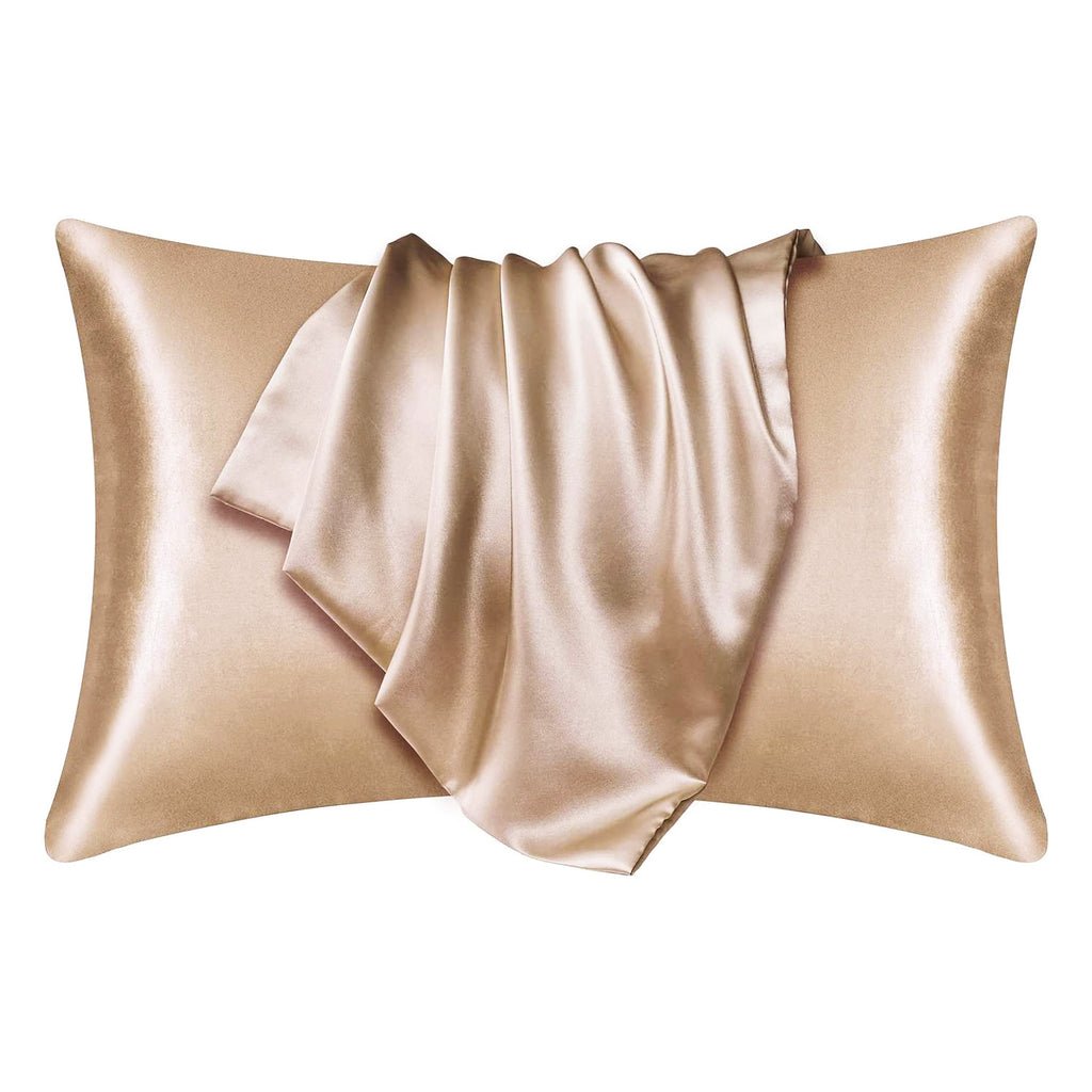 Satin pillow case Light Khaki 60 x 70 cm pillow size