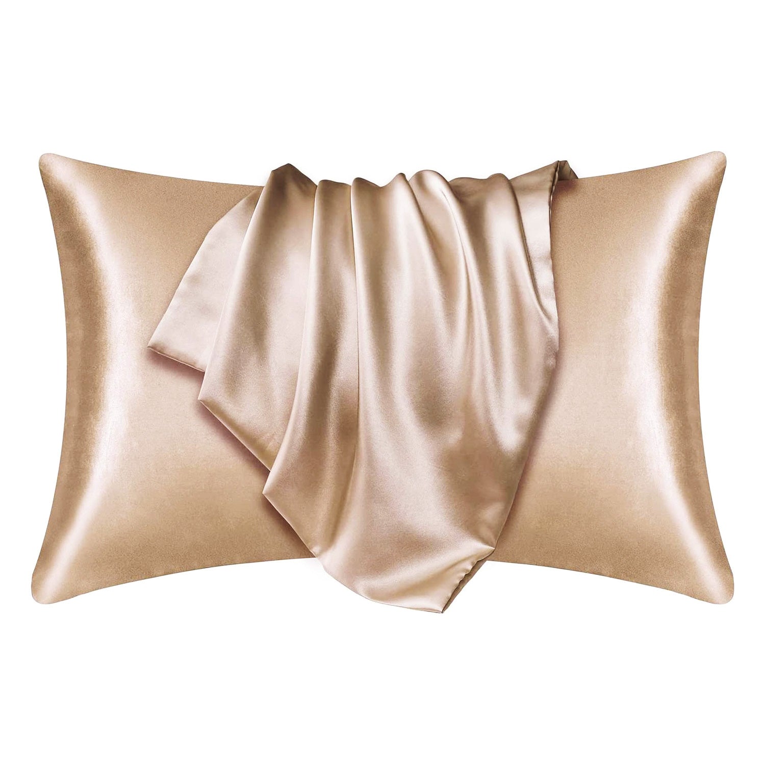 Satin pillow case Light Khaki 60 x 70 cm pillow size