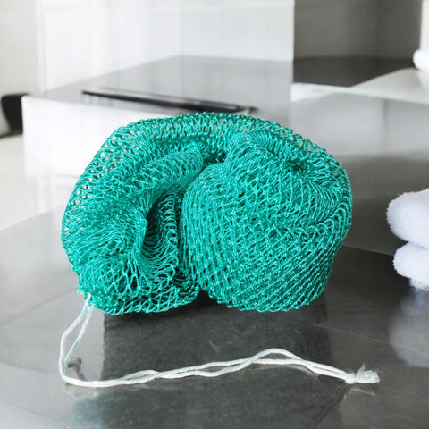 African net sponge / African exfoliating net / Sapo sponge - Turquoise