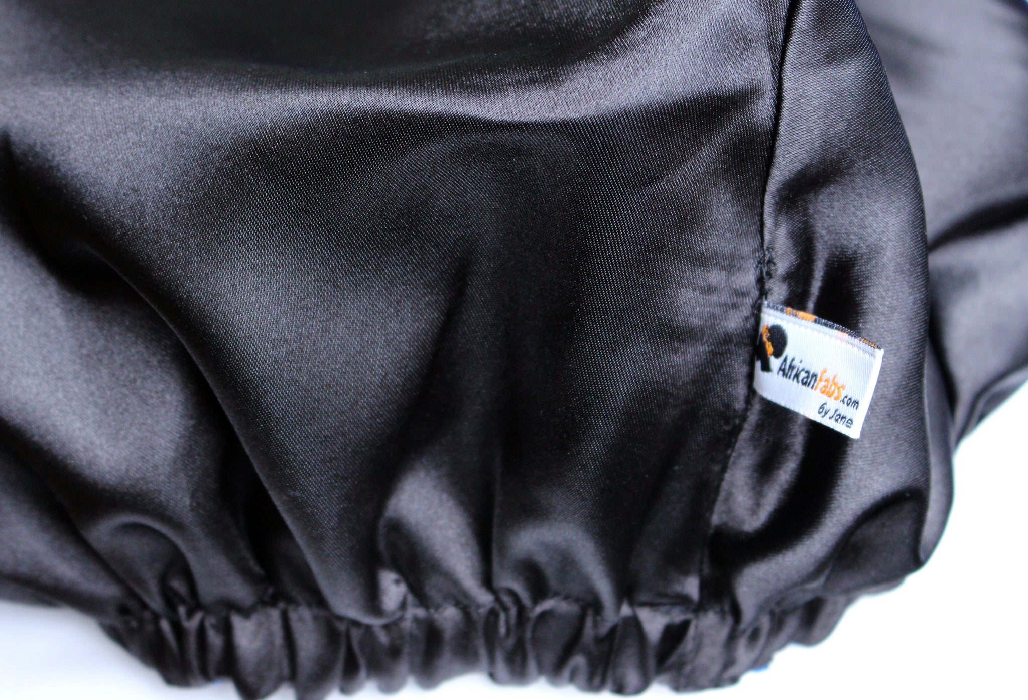 XL Easy headwrap - Satin lined hair bonnet - Brown x Bogolan