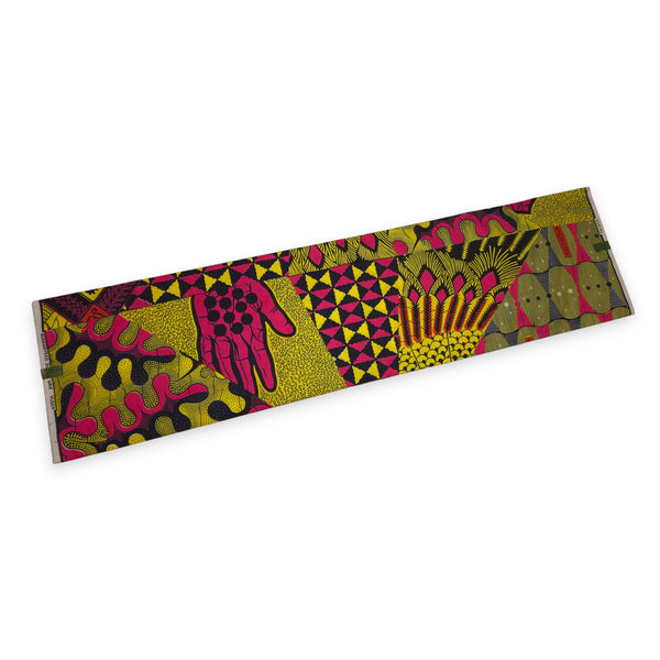 VLISCO Hollandais Wax print fabric - Pink Lime High-Life VL04111.023