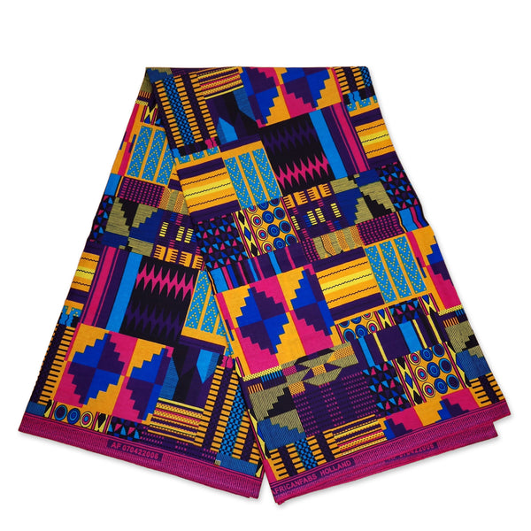 African Print Fanny Pack - Multicolor kente - Ankara Waist Bag / Bum bag / Festival Bag with Adjustable strap