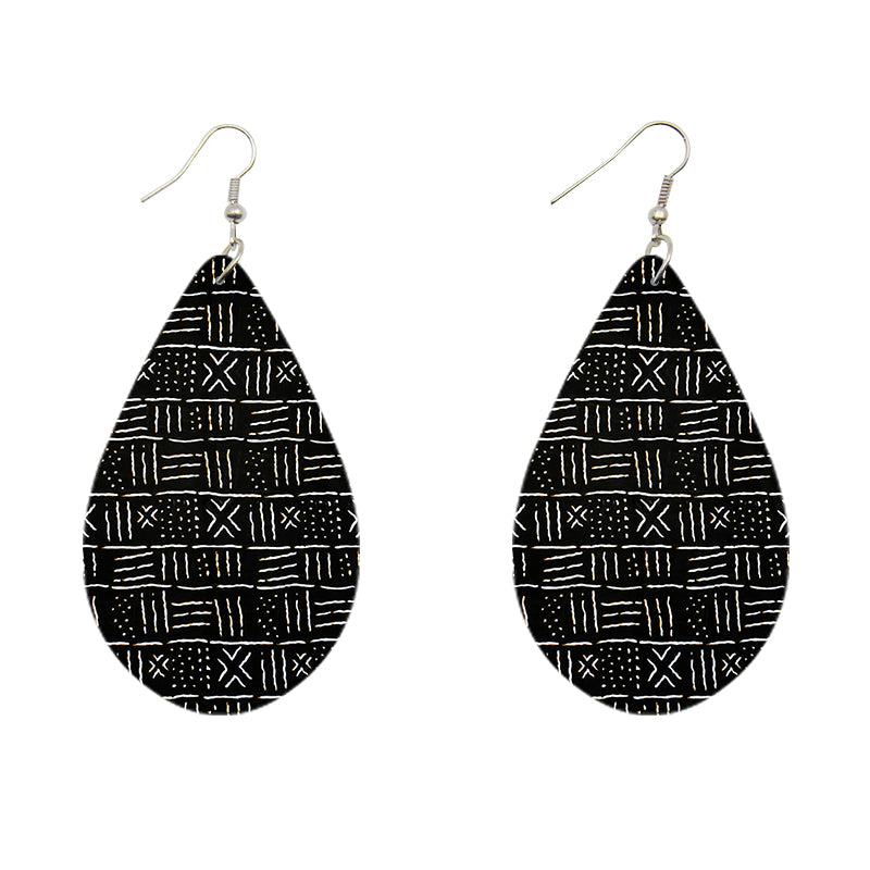 Black mud - African inspired earrings