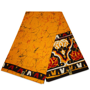 African print fabric - Yellow Kampala - 100% cotton