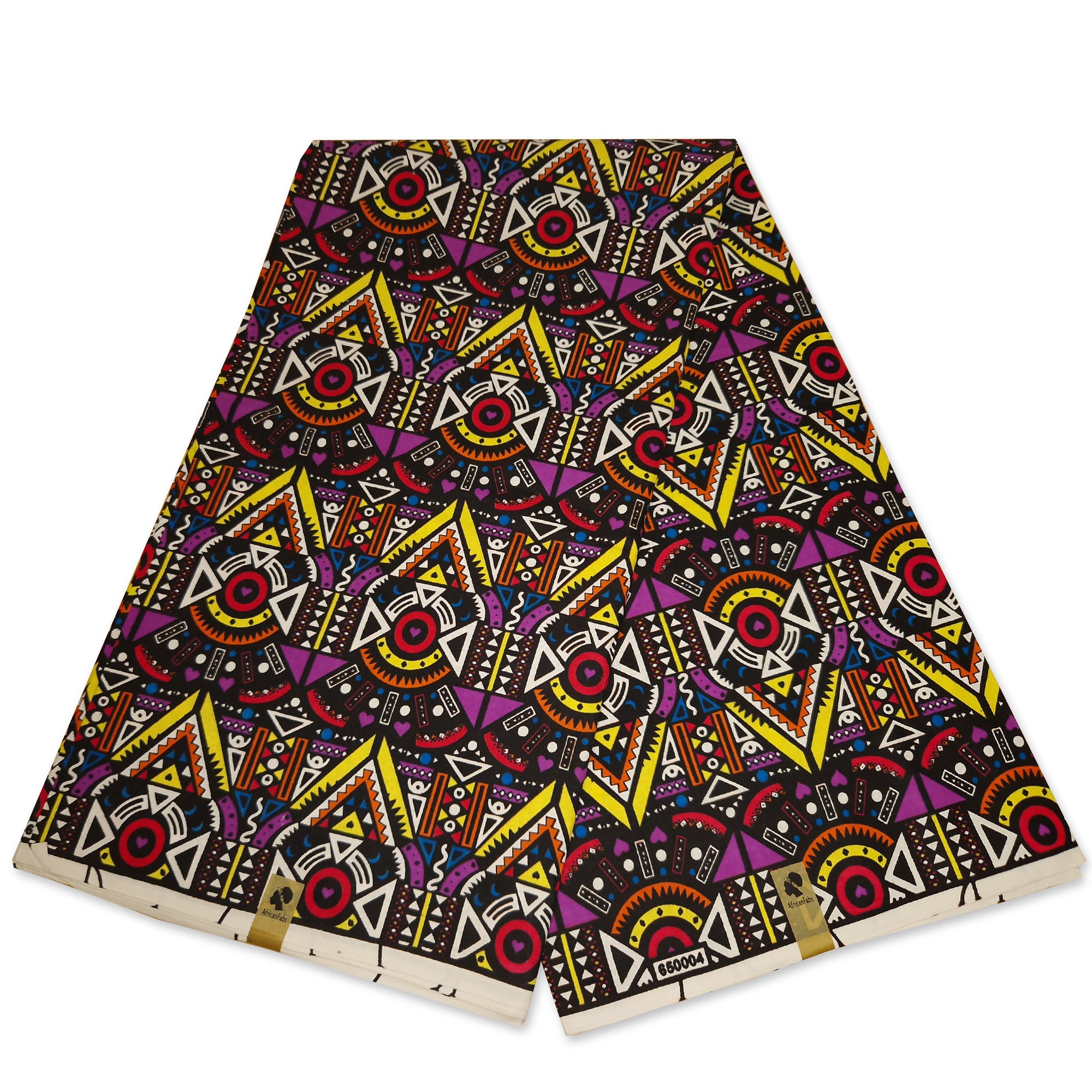 African print fabric - Multicolor tribal - 100% cotton