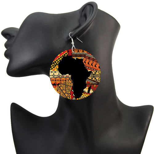 African Continent in style | African inspired earrings
