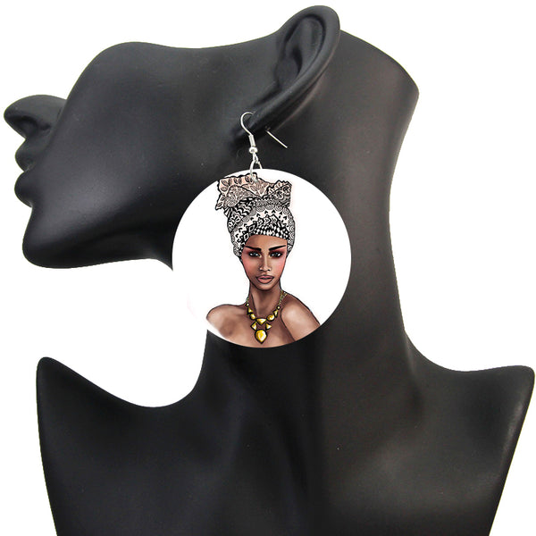 White Turban | African inspired earrings