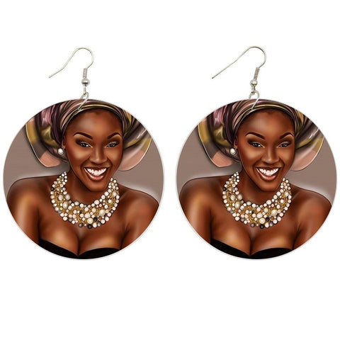 Beautiful woman | African inspired earrings