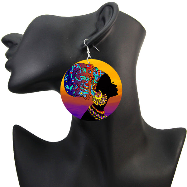 Turban with Jewelry | African inspired earrings