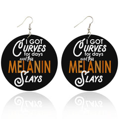 I got curves for days | African inspired earrings