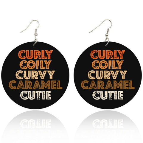Curly colly curvy - African inspired earrings