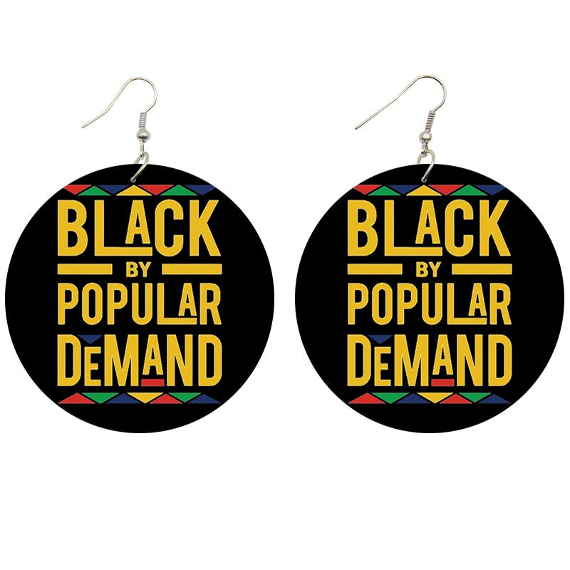 Black by popular demand | African inspired earrings