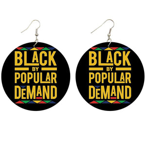 Black by popular demand | African inspired earrings