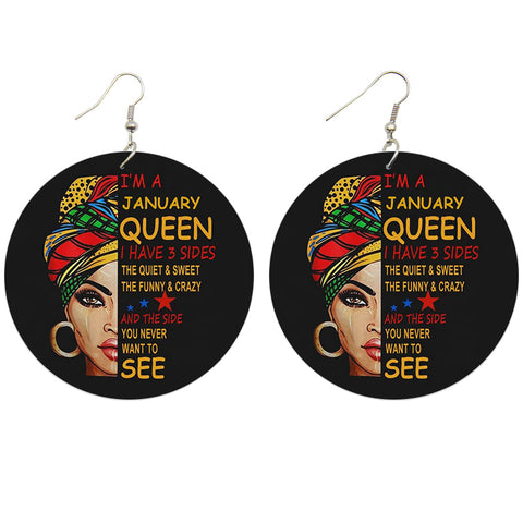*birthdaymonth* queen (12 months) | African inspired earrings