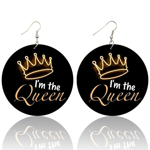 I'm the Queen - African inspired earrings