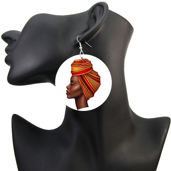 Headwrap Lady | African inspired earrings
