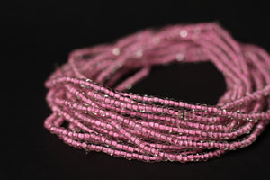 Waist Beads / African Waist Chain - ASEMOTA - Glas Pink  (elastic)