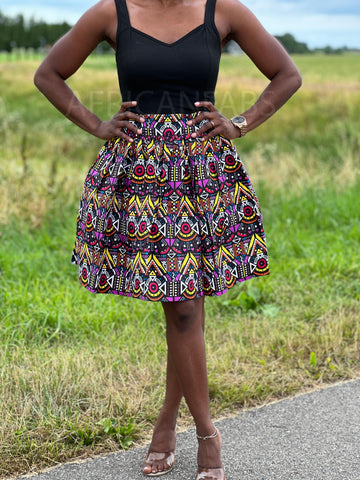 African print mini skirt - Multicolor tribal