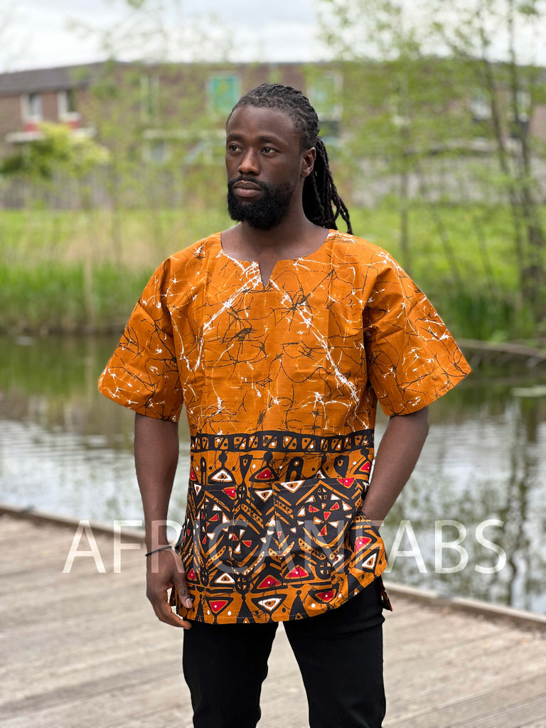 dashiki dress shirt The Long Sleeve Shirt with Dashiki Designs White