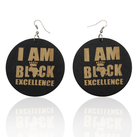 I am Black Excellence | African inspired earrings