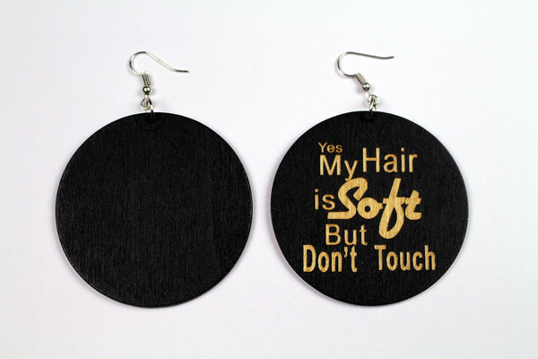 African earrings | Yes My HAIR is Soft But Don't Touch