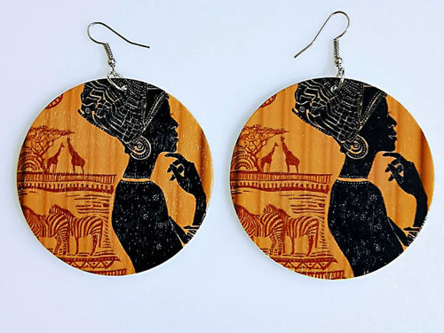 Africa inspired earrings | Ancient Africa Woman