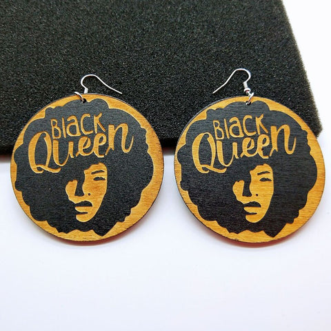 Africa inspired earrings | Black Queen